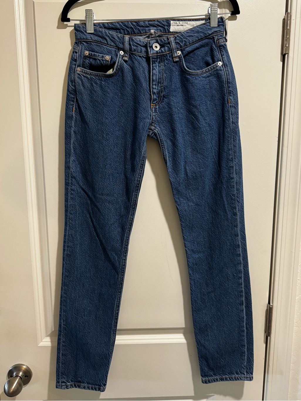 Rag & Bone Women's Straight Indigo Jeans